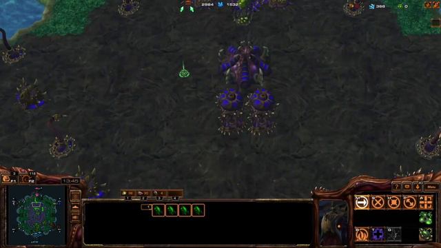 This unit is so OP it doesn't need to attack! Zerg Hex starcraft 2 arcade смотреть онлайн