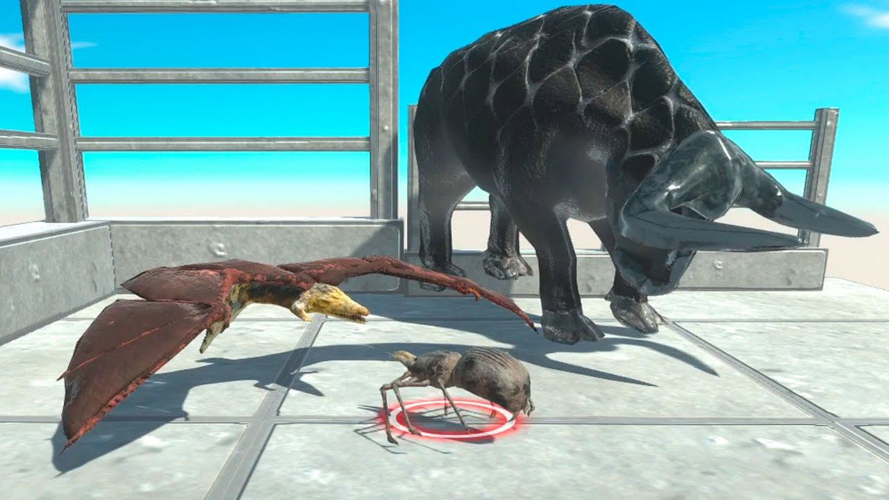 Giant Gorgon & Flying Saltwater Crocodile vs RANDOM UNITS - Animal Revolt Battle Simulator смотреть онлайн