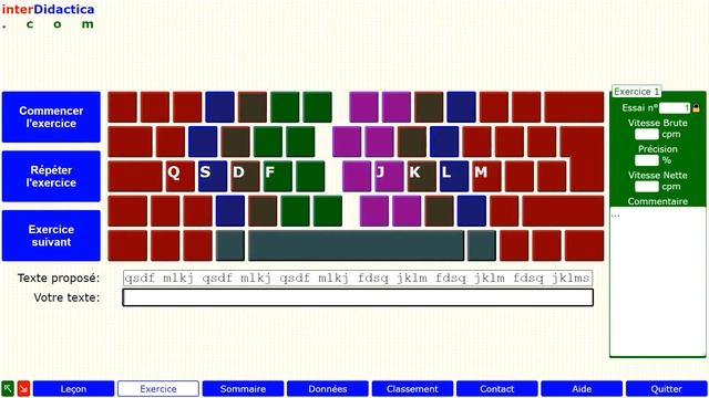 Leçon 1 : Comment placer les doigts sur le clavier. Cours de Dactylographie. смотреть онлайн