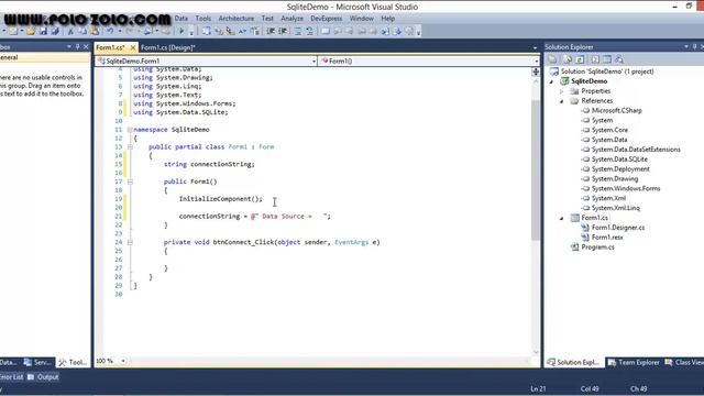 Sqlite C# Tutorial : Sqlite Database Connection Using C# .Net смотреть онлайн