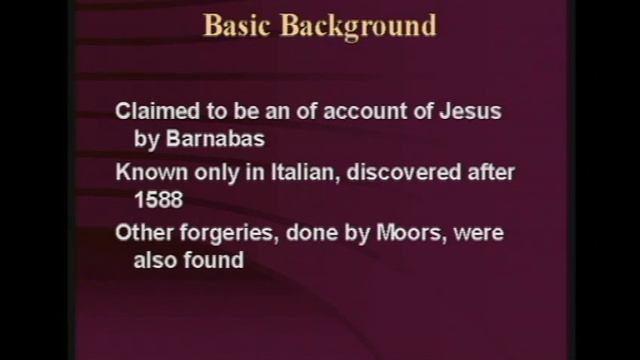 MUSLIMS FAKE "GOSPEL OF BARNABAS" TO JUSTIFY ISLAM - EXPOSED BY JOHN GILCHRIST, MORRISON & WESSELS смотреть онлайн