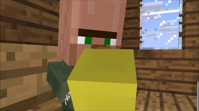 Annoying Villagers - Cute Little Villager Baby (Minecraft Animation) смотреть онлайн