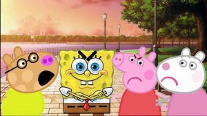 СВИНКА ПЕППА. ПЕДРО И ГУБКА БОБ ПОДРАЛИСЬ