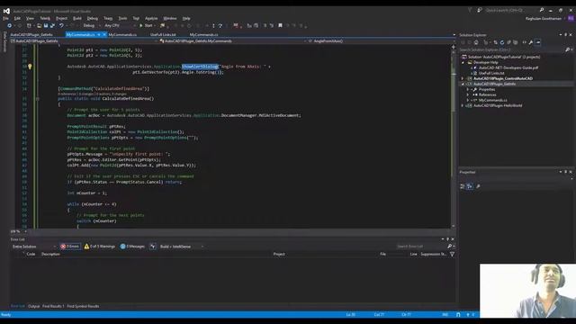 AutoCAD get angle and area from object using C# смотреть онлайн