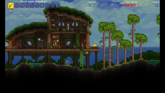 SUPER TERRARIA WORLD это квесты, опыт и вообще много МНОГО ИНТЕРЕСНОГО!!! лучший RPG мод смотреть онлайн