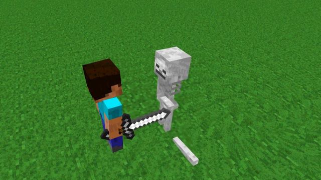 майнкрафт мультик стив протви скилета смотреть онлайн