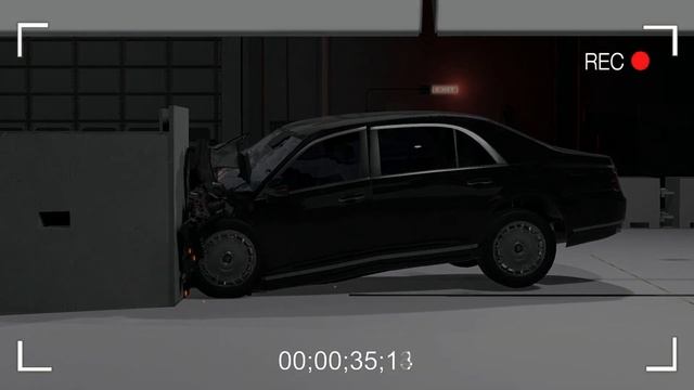 AURUS SENAT РАЗБИЛИ НА ПОЛИГОНЕ - Первый краш-тест в BeamNG смотреть онлайн