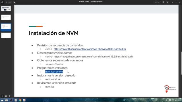 Instalar cualquier versión de node js y npm en Debian 11 смотреть онлайн