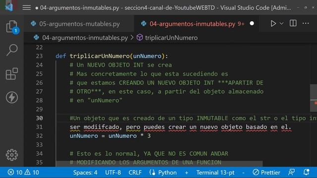 Argumentos en Python | Paso por valor y paso por referencia | Pasar por valor - Pasar por referenci смотреть онлайн