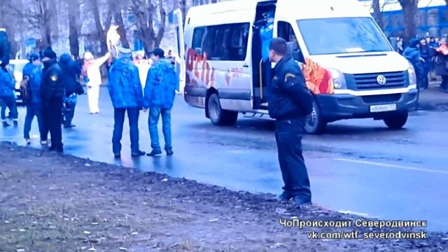 Как это было. Эстафета олимпийского огня глазами зрителей. Северодвинск. смотреть онлайн