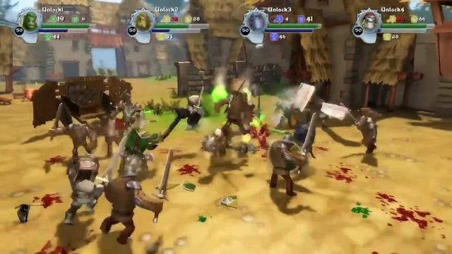 Orc Attack - 4 Player Village Gameplay смотреть онлайн