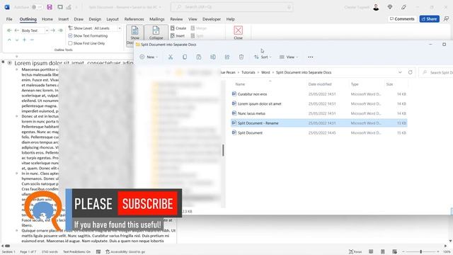 How to Split a Word Document into Multiple Documents смотреть онлайн