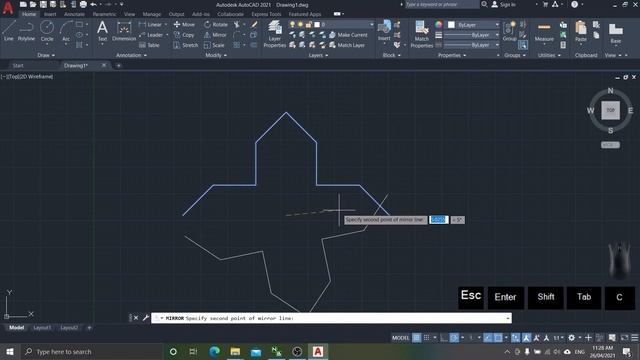 AutoCAD 2021-Octagonal Star Pattern смотреть онлайн