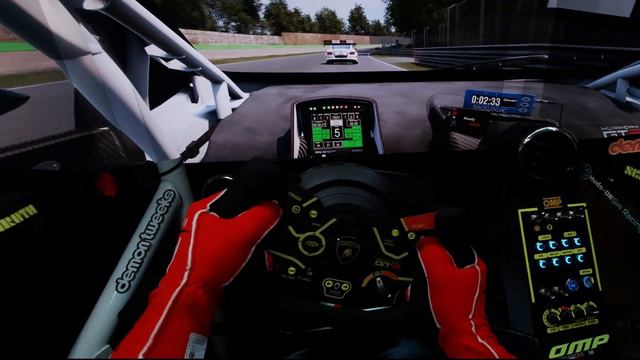 Assetto Corsa competizione - Onboard triple monitor, Monza ( cockpit with real time lights) смотреть онлайн