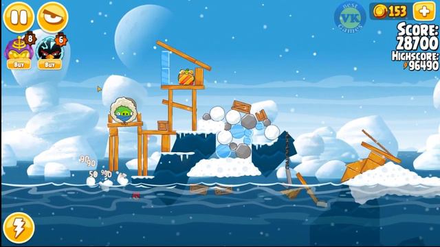 Angry Birds Christmas 2021 Artic Eggspedition Gameplay смотреть онлайн