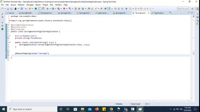 Spring boot Config Client смотреть онлайн