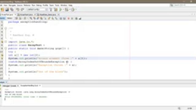 Java OOP | Example Nine (Exception Types) смотреть онлайн
