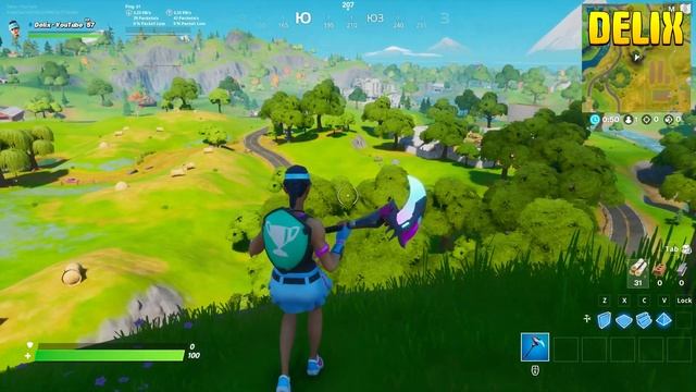 Пните футбольный мяч на расстояние 100 метров, Где футбольный мяч, Мяч, Фортнайт. смотреть онлайн