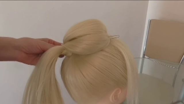 Шляпка из волос 1. Видео-урок. Очень просто. смотреть онлайн