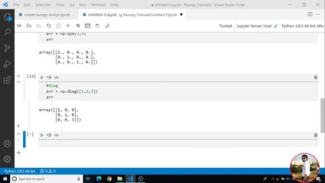 Numpy Tutorial - Create Array Function (Hindi) смотреть онлайн
