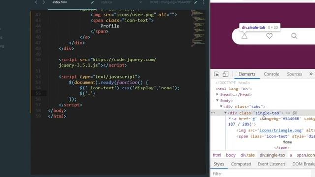 CSS Animated Tabs | HTML, CSS, jQuery смотреть онлайн