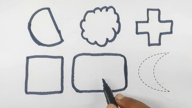 easy drawing shape, learn 2d shape for kids, nursery rhymes, preschoolers educational video in hind смотреть онлайн
