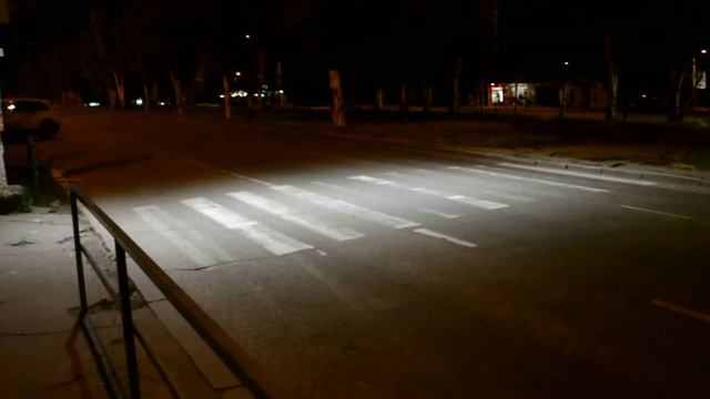 Пешеходный переход, ул. Водопроводная, Николаев, освещение GigaTera, TM-100 смотреть онлайн