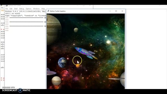 Python Turtle Rockets & UFOs смотреть онлайн