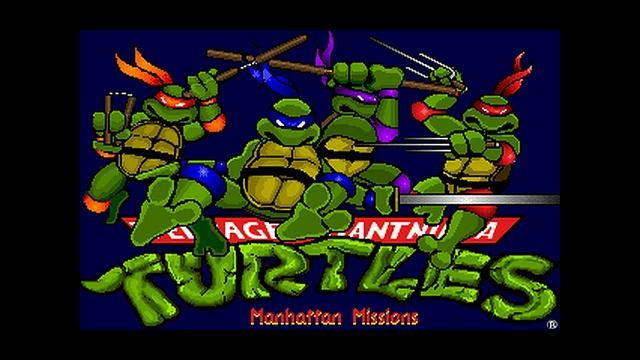 TMNT - Manhattan Missions (1991 DOS Game) - Ivory Smugglers смотреть онлайн