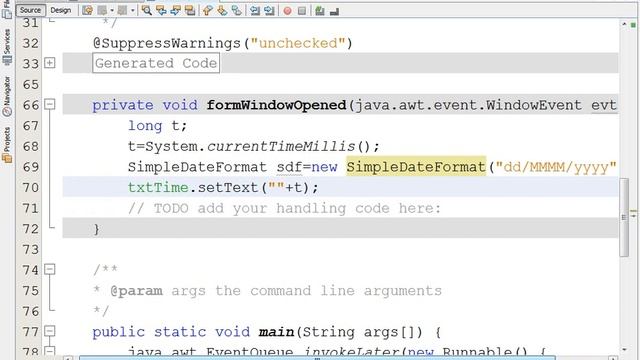 How to get Date and Time in Java Netbeans смотреть онлайн