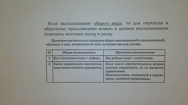 Обратное утверждение часть 1. 6класс. Дорофеев Г.В., Петерсон Л.Г. Разбор темы. Решение задачи №258 смотреть онлайн