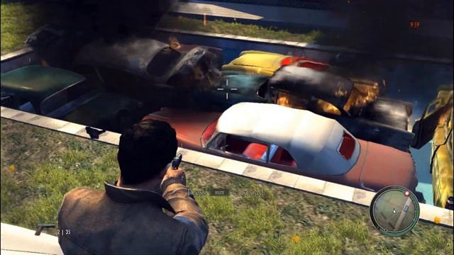 Mafia 2 Physx on-off comparison (car explosion) HD смотреть онлайн