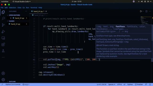 Hand Tracking with Mediapipe | OpenCV Python (2022) | Computer Vision смотреть онлайн