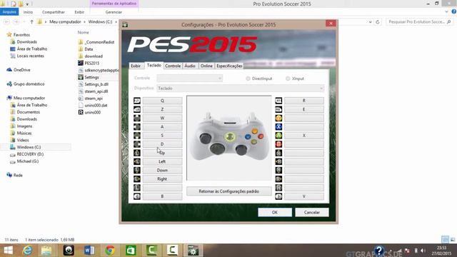 Configurações de controle PES 2015 смотреть онлайн