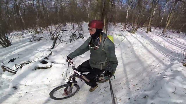 Test Hero GoPro 3+ 1080 60 fps SuperView Winter bike youtube смотреть онлайн