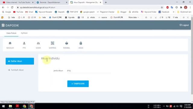 Cara Mengatasi Akun Tidak Terverifikasi Atau Cara Verifikasi Akun Aplikasi Dapodik 2021 смотреть онлайн
