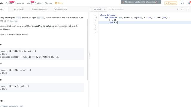 leetcode 1. Two Sum смотреть онлайн