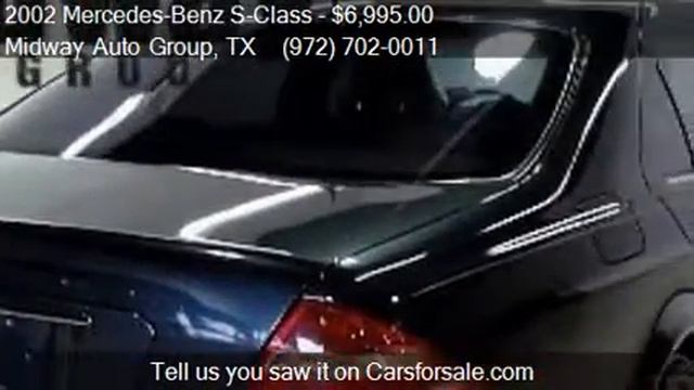 2002 Mercedes-Benz S-Class S500 4dr Sedan For Sale In Addiso