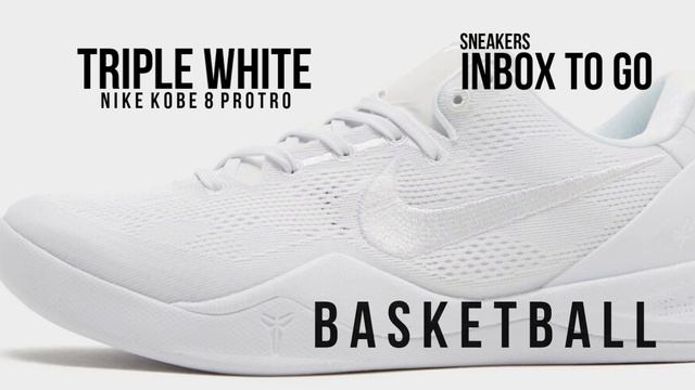 HALO 2023 Nike KOBE 8 PROTRO TRIPLE WHITE DETAILED LOOK + PRICE смотреть онлайн