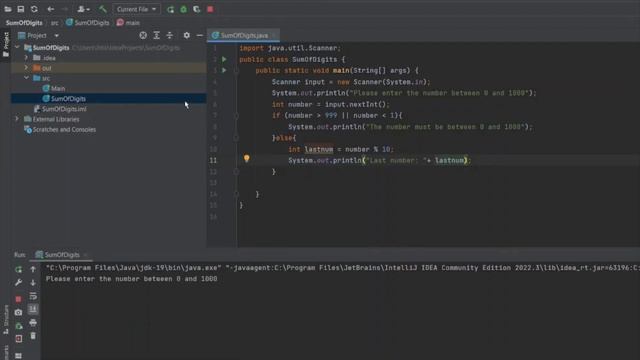 Sum of Digits in an integer using If statement || Java Tutorial смотреть онлайн