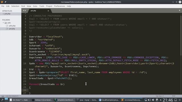 06 - Consultas Preparadas Parte II [PHP 7 - PDO - MariaDB/MySQL] смотреть онлайн