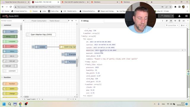 How to consume OWM weather data in Node-Red смотреть онлайн