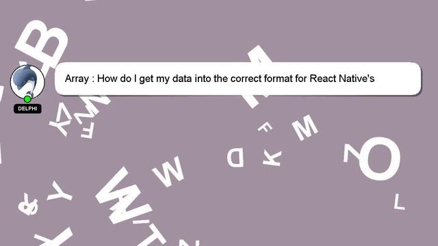 Array : How do I get my data into the correct format for React Native's SectionList? смотреть онлайн