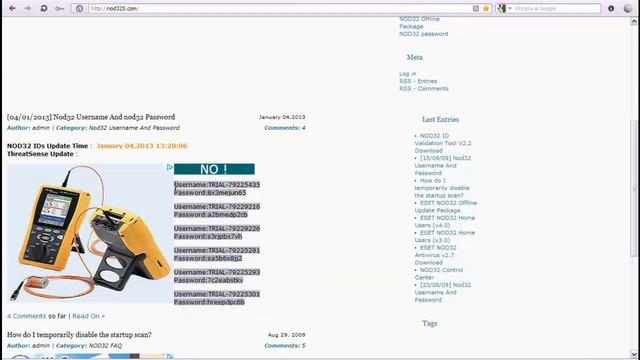 Обновление антивируса NOD32 v4.2 смотреть онлайн
