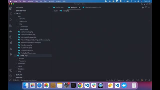 types of middleware registrations in Laravel смотреть онлайн