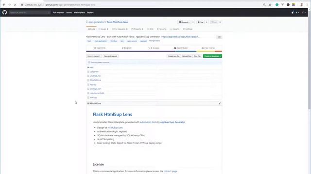 Flask Html5up Lens - Built with Automation Tools | AppSeed App Generator смотреть онлайн