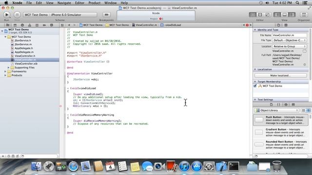 WCF With Object C (JSON Parsing) смотреть онлайн