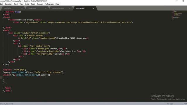 How to retrieve data from mysql datbase using php 2020 | display in bootstrap table смотреть онлайн