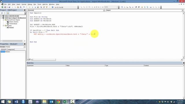 Introduction to Excel VBA - Module 08 (Merge all workbooks in a folder) смотреть онлайн