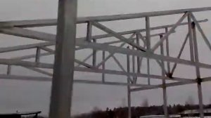 теплица на крыше гаража изготовление каркаса 3.1